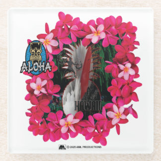 ALOHA 3 12 GLASS COASTER