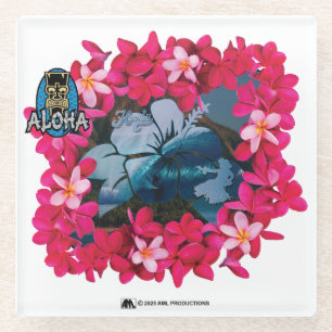 ALOHA 3 14 GLASS COASTER
