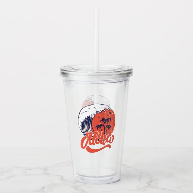 Aloha Acrylic Tumbler (Front)
