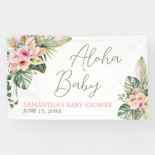 Aloha Baby Shower Banner