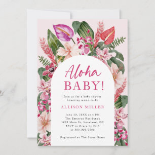 Aloha Baby Shower Invitation