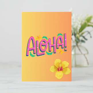 Aloha Baby Shower Ivitation Invitation