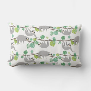 Aloha Baby Tropical Animal Baby Shower Lumbar Cushion