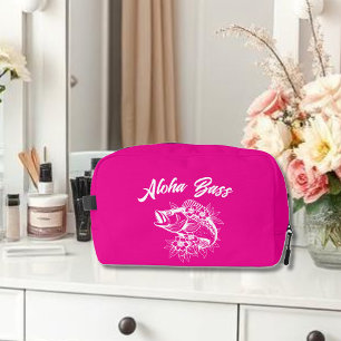 Aloha Bass-Pink Hawaiian Dopp Kit
