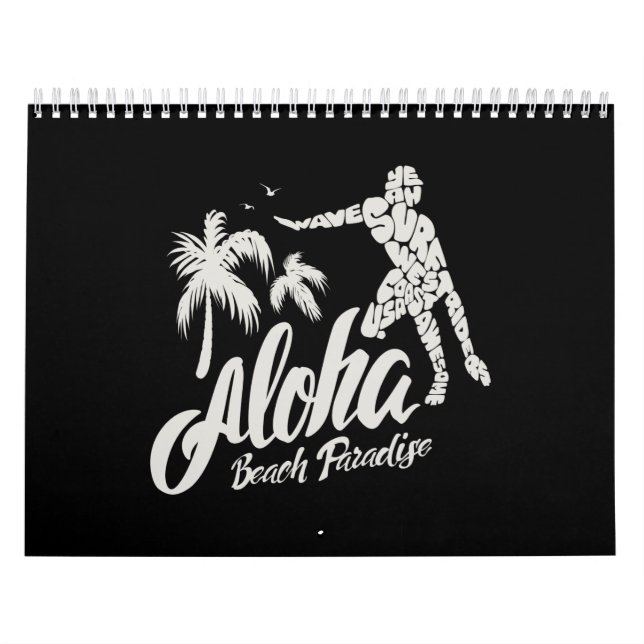 aloha beach paradise calendar (Cover)