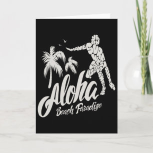 Aloha Beach Paradise Surf Surfing Card