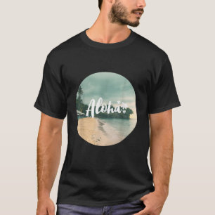 Aloha Beach Retro Hawaiian Tiki Hula Tropical Isla T-Shirt