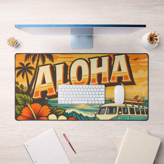 Aloha Beach Sunset Island Desk Mat (Office 1)