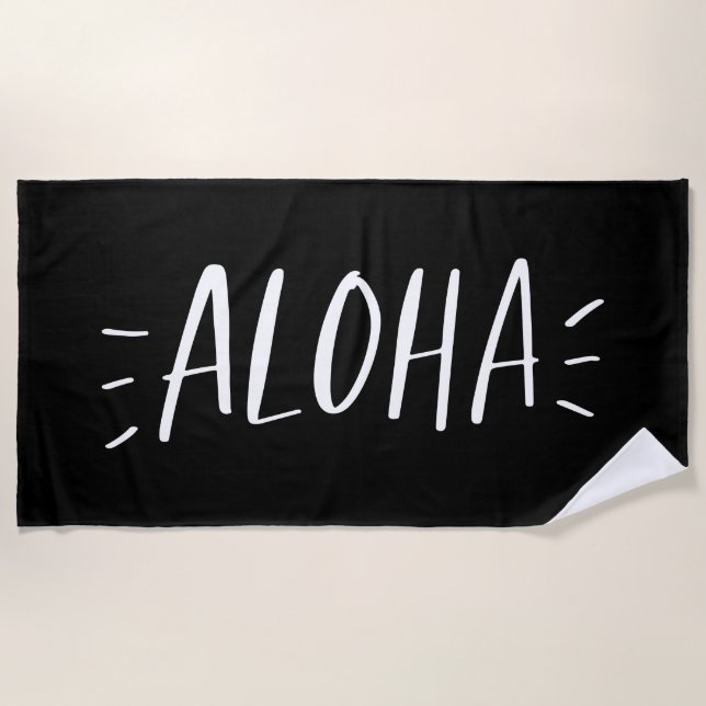 Aloha Beach Towel (Front)