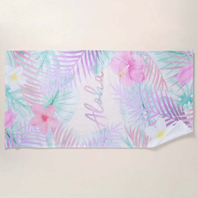 Aloha  beach towel (Front)