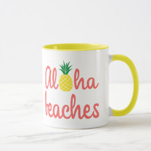 Aloha Beaches 11 oz Combo Mug