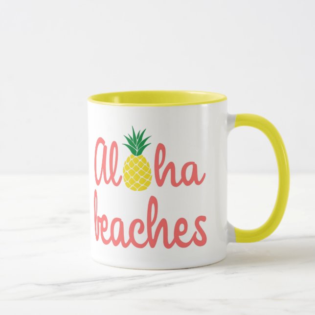 Aloha Beaches 11 oz Combo Mug (Right)