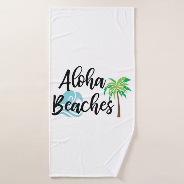 aloha beaches bath towel (Bath Towel)