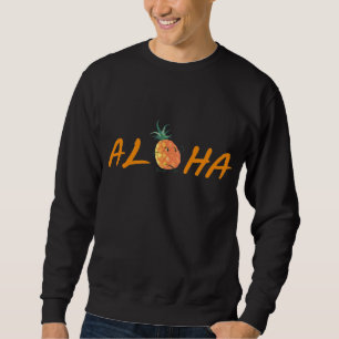 Aloha Beaches Hawaii Hawaiian Pineapple Fruit Men Sweatshirt