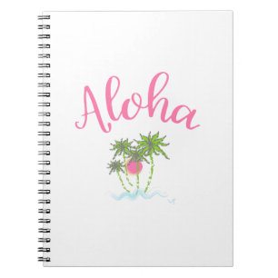 Aloha Beaches Hawaiian Style Summera Notebook
