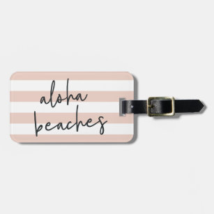 Aloha Beaches Personalised Luggage Tag