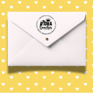 Aloha beaches self-inking stamp