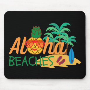 Aloha Beaches Summer Mouse Pad