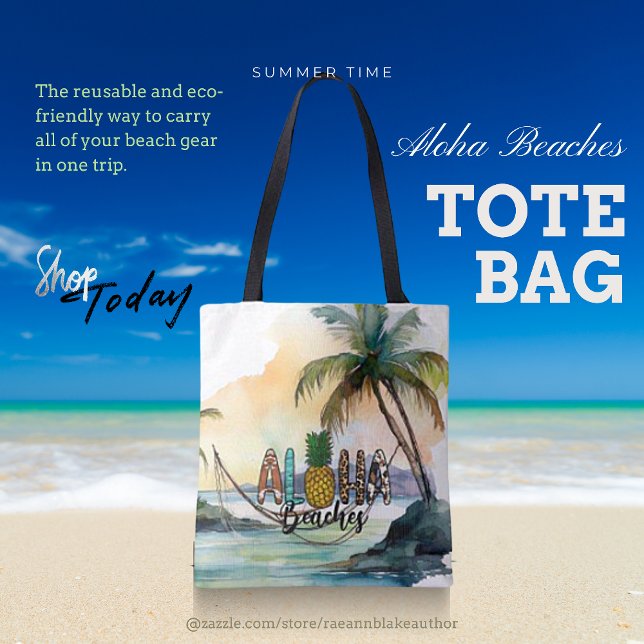 Aloha Beaches Tote Bag (Creator Uploaded)