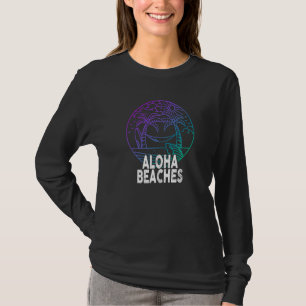 Aloha Beaches Tropical Hawaiian Summer Island Vaca T-Shirt