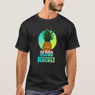 Aloha Beaches Tropical Hawaiian Summer Island Vaca T-Shirt