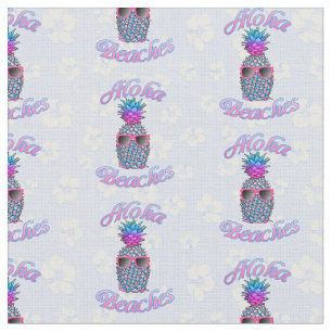 Aloha Beaches Tropical Pineapple Fabric