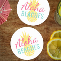 Aloha Beaches Tropical Yellow Pineapple
