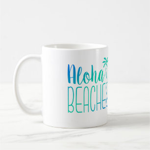 Aloha Beaches   Turquoise Ombre Mug