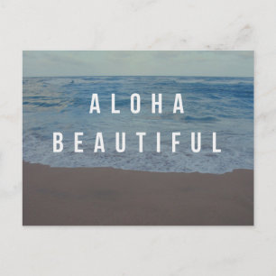 Aloha Beautiful Beach Day Postcard