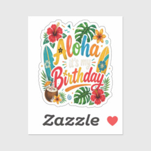 Aloha Birthday Hibiscus Hawaii