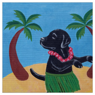 Aloha Black Labrador Fabric