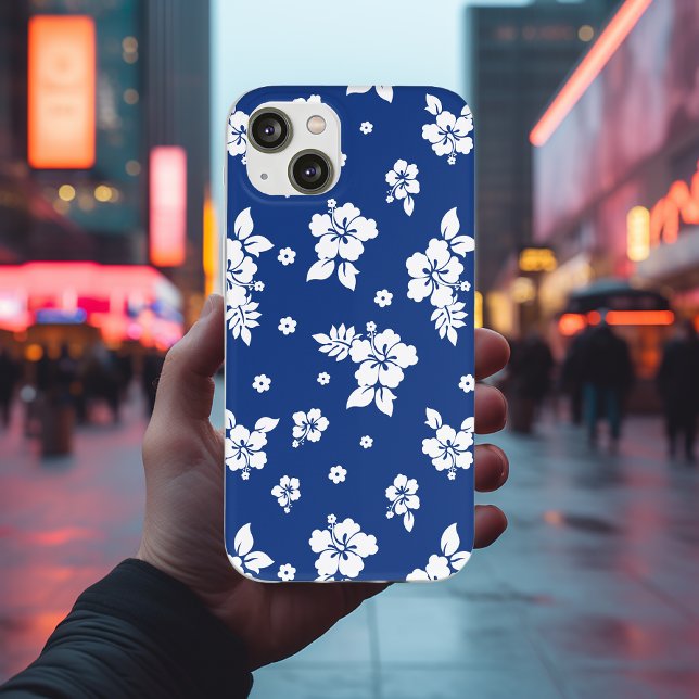 Aloha Blue Classic Hawaiian Seamless Pattern Case-Mate iPhone Case (Creator Uploaded)