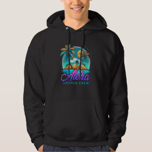 Aloha Blue Ocean Tropical Beach Island Honolulu Ha Hoodie