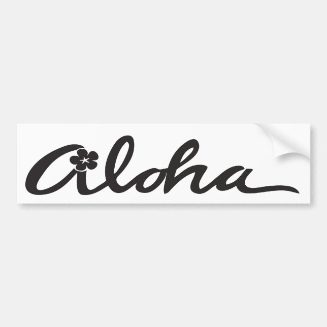 Aloha Bumper Sticker (Front)