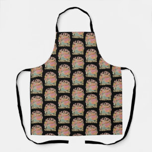 Aloha Christmas Surfing Santa Hawaiian Kalikimaka Apron