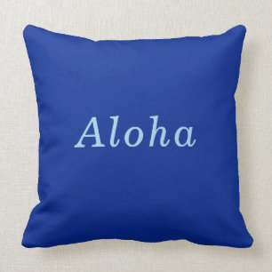 "Aloha" Cobalt & Blue comfy cosy Cushion