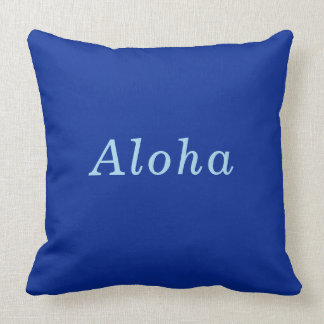 "Aloha" Cobalt & Blue comfy cosy Cushion