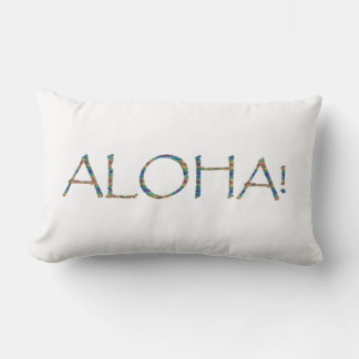 "Aloha!" Custom Design Lumbar Pillow