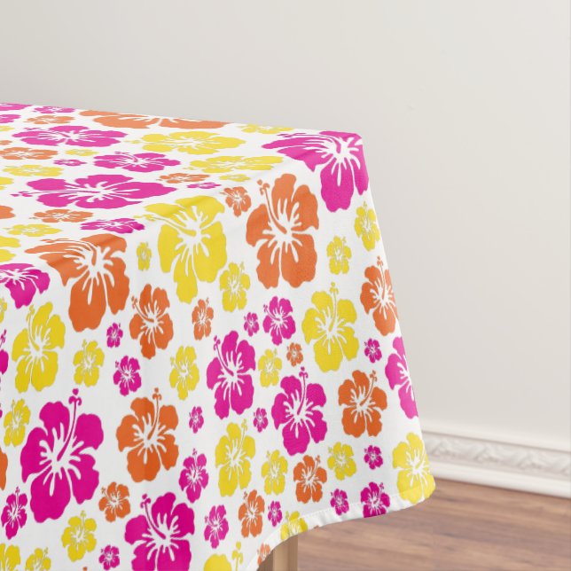 Aloha Cute Hawaiian Kid's Birthday Party Tablecloth (In Situ)