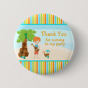 Aloha Cute Red Hair 'Thank you for coming' 6 Cm Round Badge