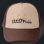 Aloha Diamond Head Trucker Hat<br><div class="desc">Aloha Diamond Head Silhouette</div>