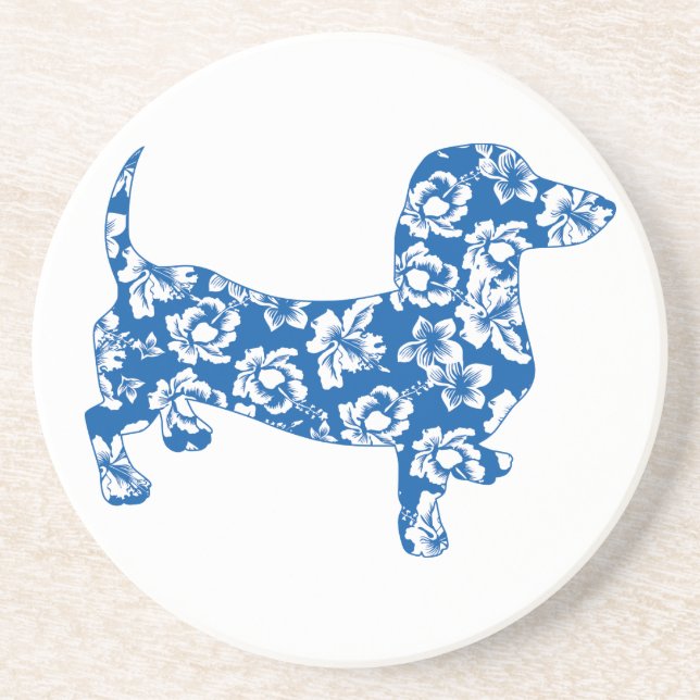 Aloha Doxie Dachshund Coaster (Front)