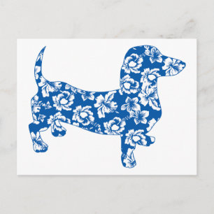 Aloha Doxie Dachshund Postcard