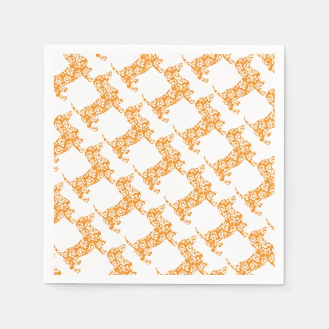 Aloha-Doxie-Orange Napkin (Front)
