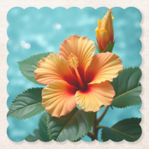 Aloha Elegance: The Orange Hawaiian Hibiscus