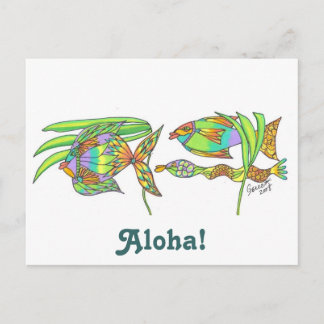 Aloha Fish Postcard