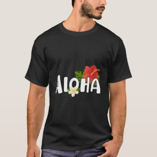 Aloha Flower Hawaiian Print Aloha Hawaii T-Shirt