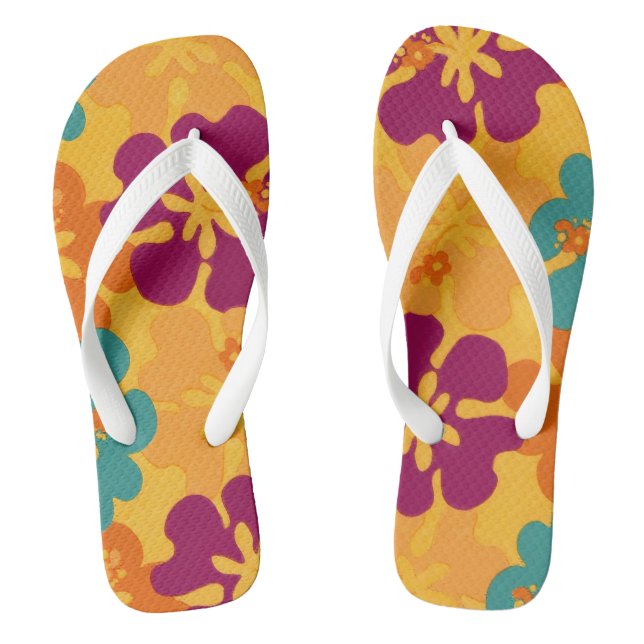 Aloha Flowers Thongs (Footbed)