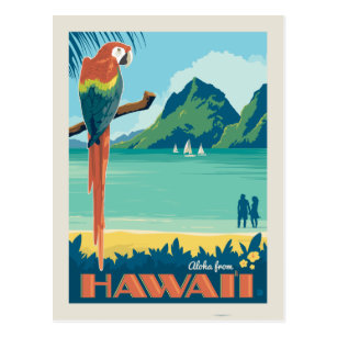 Aloha fom Hawaii | Parrot Postcard