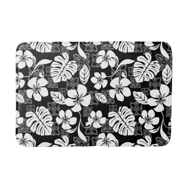 ALOHA FRIDAY (BLACK) BATH MAT (Front)